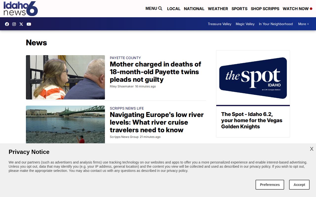 Gem County arrest reporting section at KIVI News